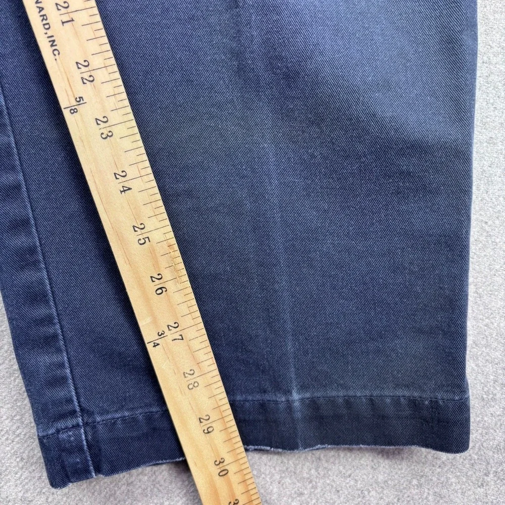 Vtg 90s Polo Ralph Lauren Pleated Chino Pants 34x29 (Tag 36x31) Faded Blue USA